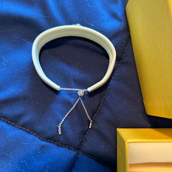 SWAROVSKI • Silver Infinity Heart Chain Bracelet • - Picture 10 of 11